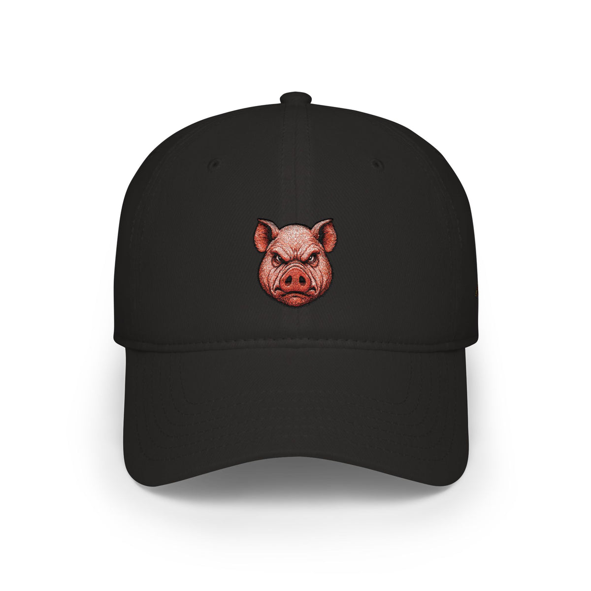 Pig Head Baseball Cap — Embroidered Farmyard Hat for Animal Lovers