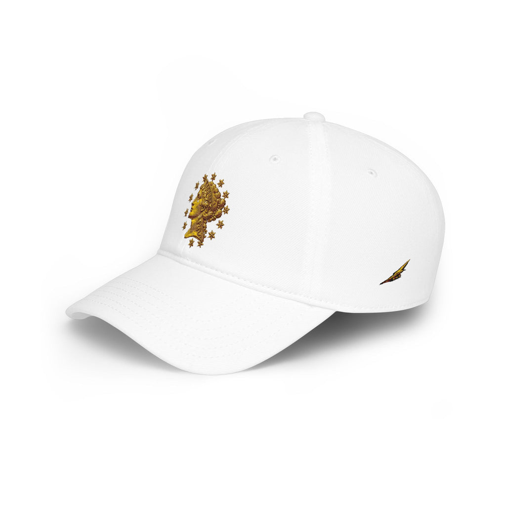 Gold Liberty Skull Cap — Low Profile Baseball Hat