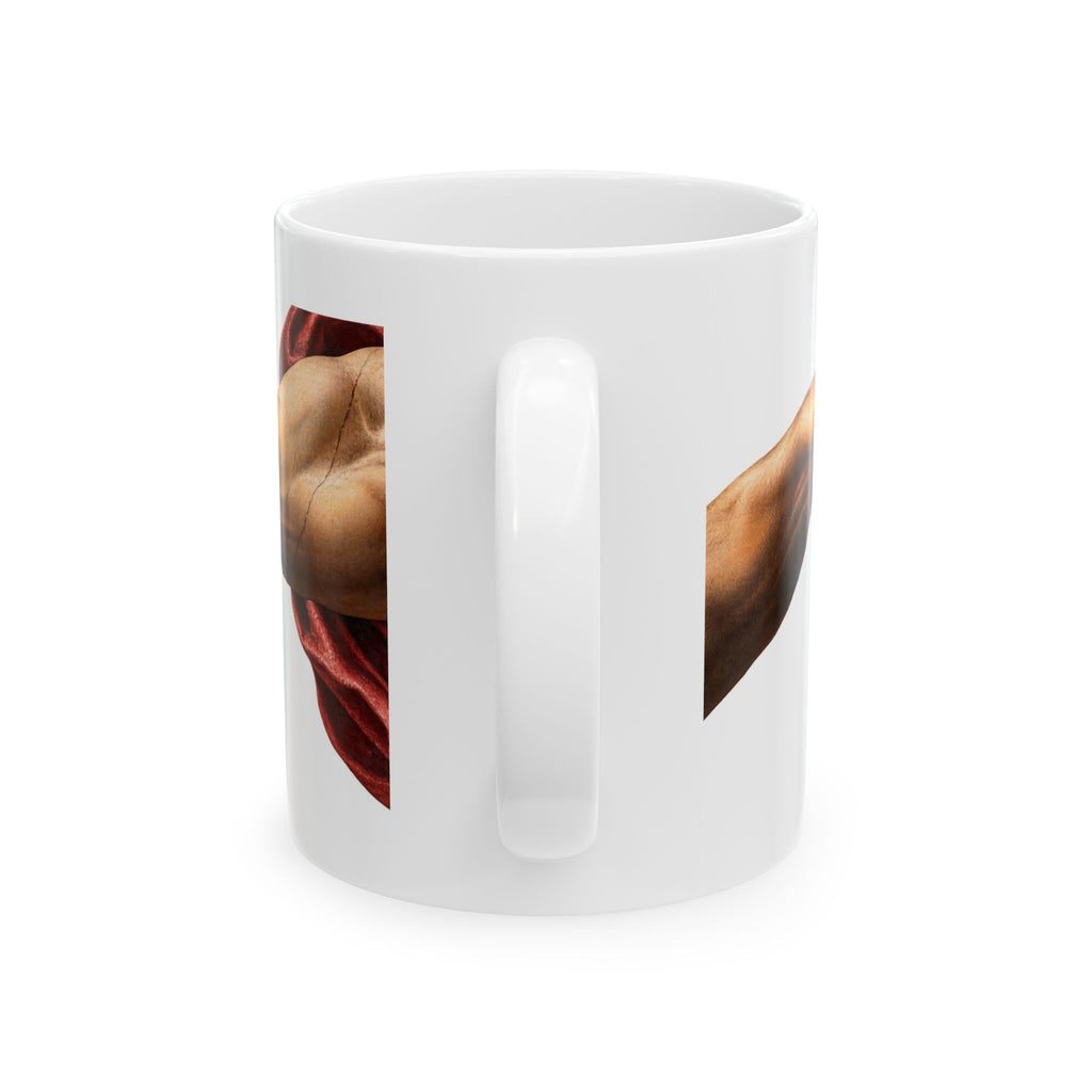 Creation of Adam Ceramic Mug – Renaissance Hands Coffee Cup (11oz & 15oz)
