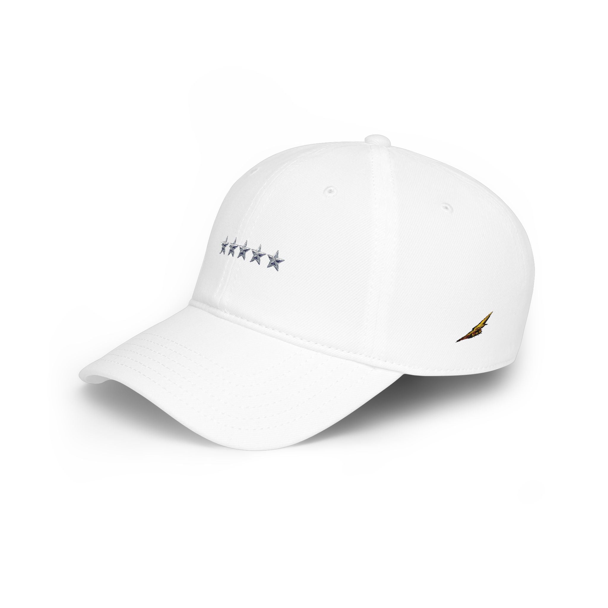 Low Profile Cap with Five Stars Embroidery – Patriotic Baseball Hat