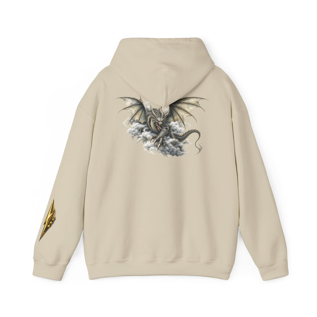 Dragon Cloud Hoodie — Fantasy Dragon Back Graphic Sweatshirt