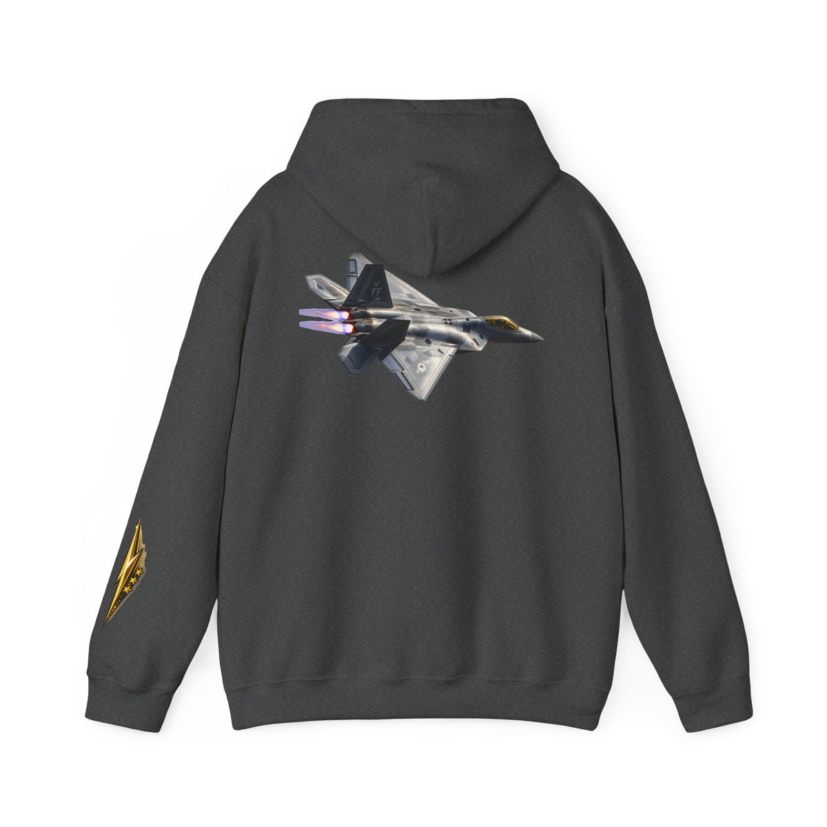 F-22 Raptor Jet Hoodie — Military Aircraft Pilot Flight Sweatshirt