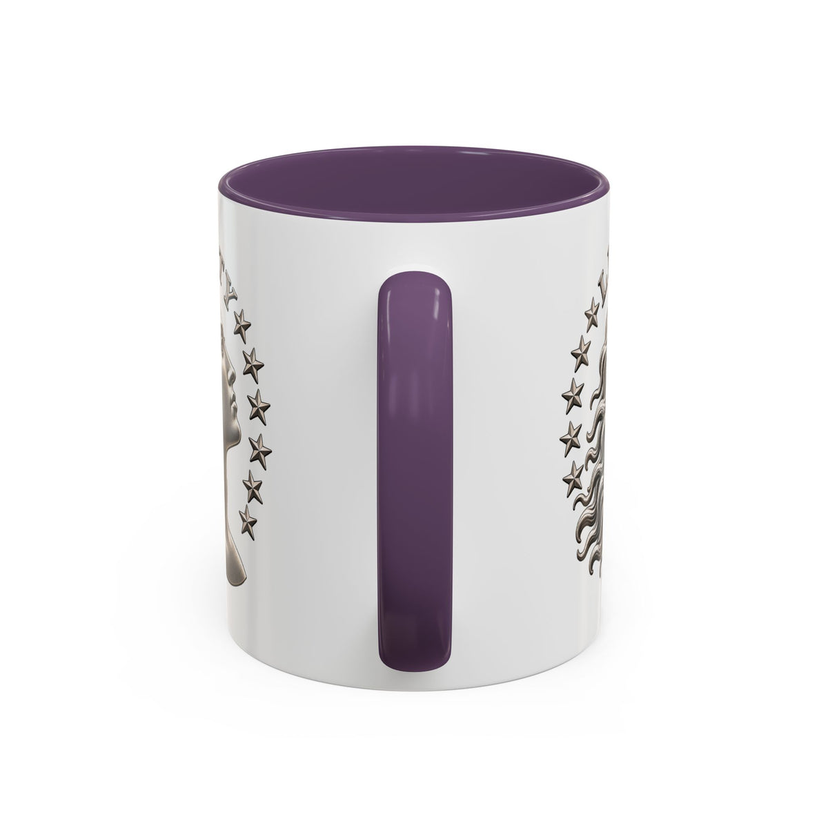 Liberty Coin Accent Coffee Mug — Vintage Lady Head Design (11/15 oz)