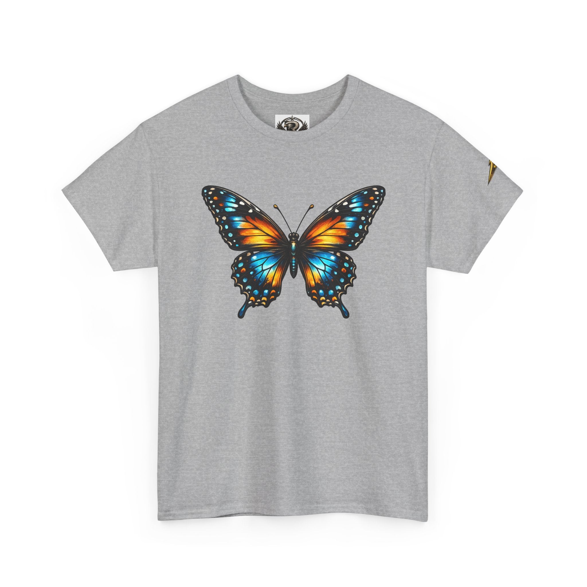 Butterfly Graphic Tee — Vibrant Monarch-Inspired Chest Print