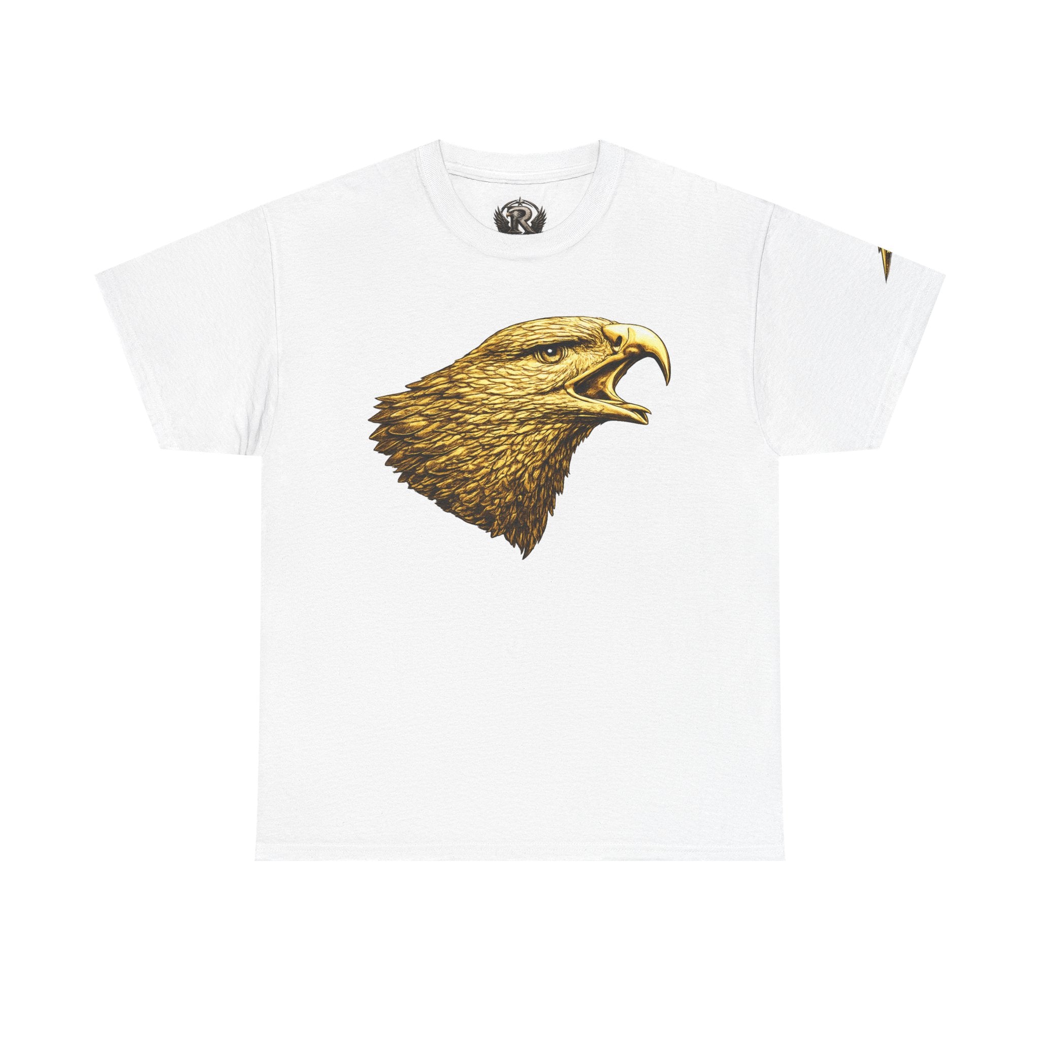 Eagle Head Graphic Tee — Vintage Golden Raptor Shirt