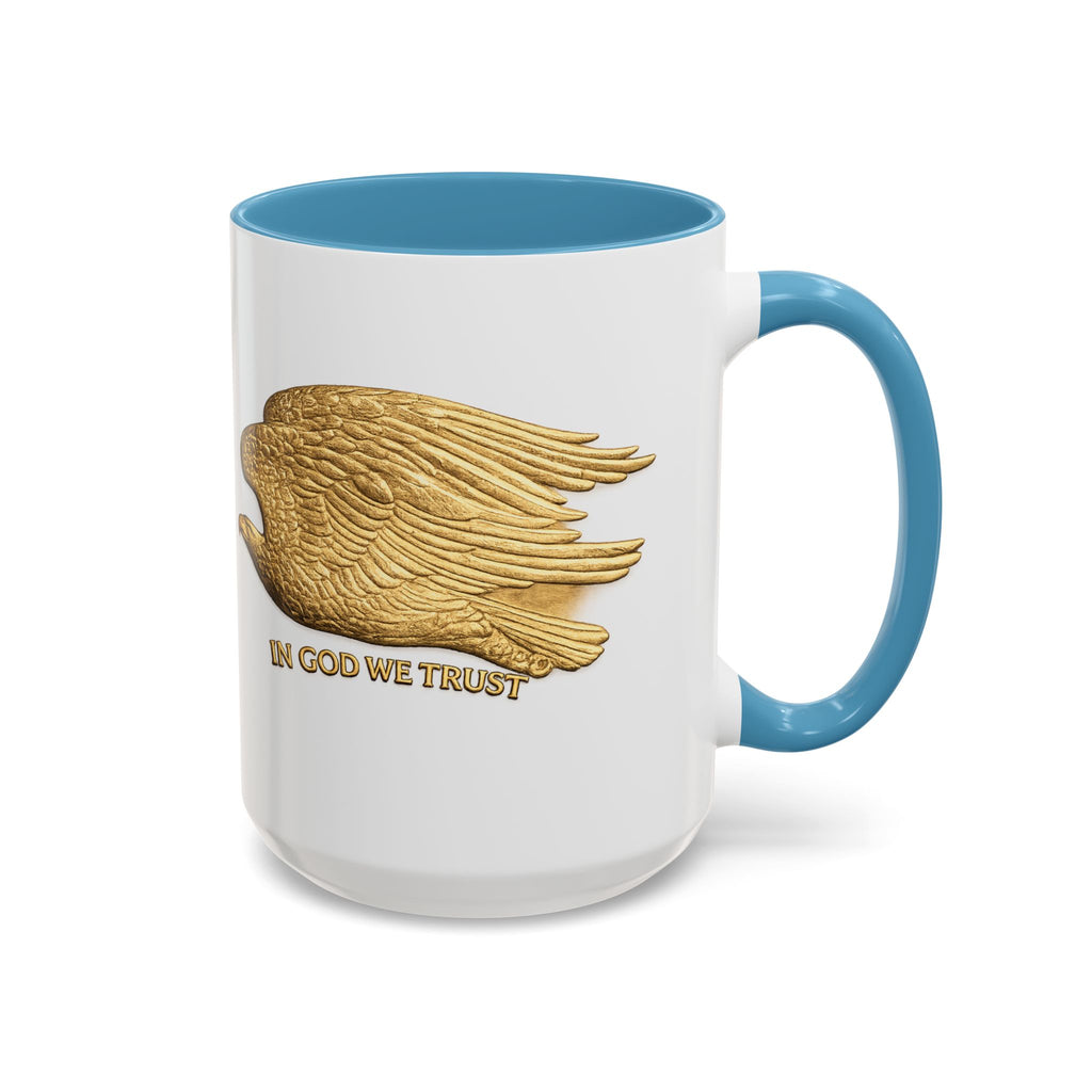 Gold Eagle "In God We Trust" Accent Coffee Mug