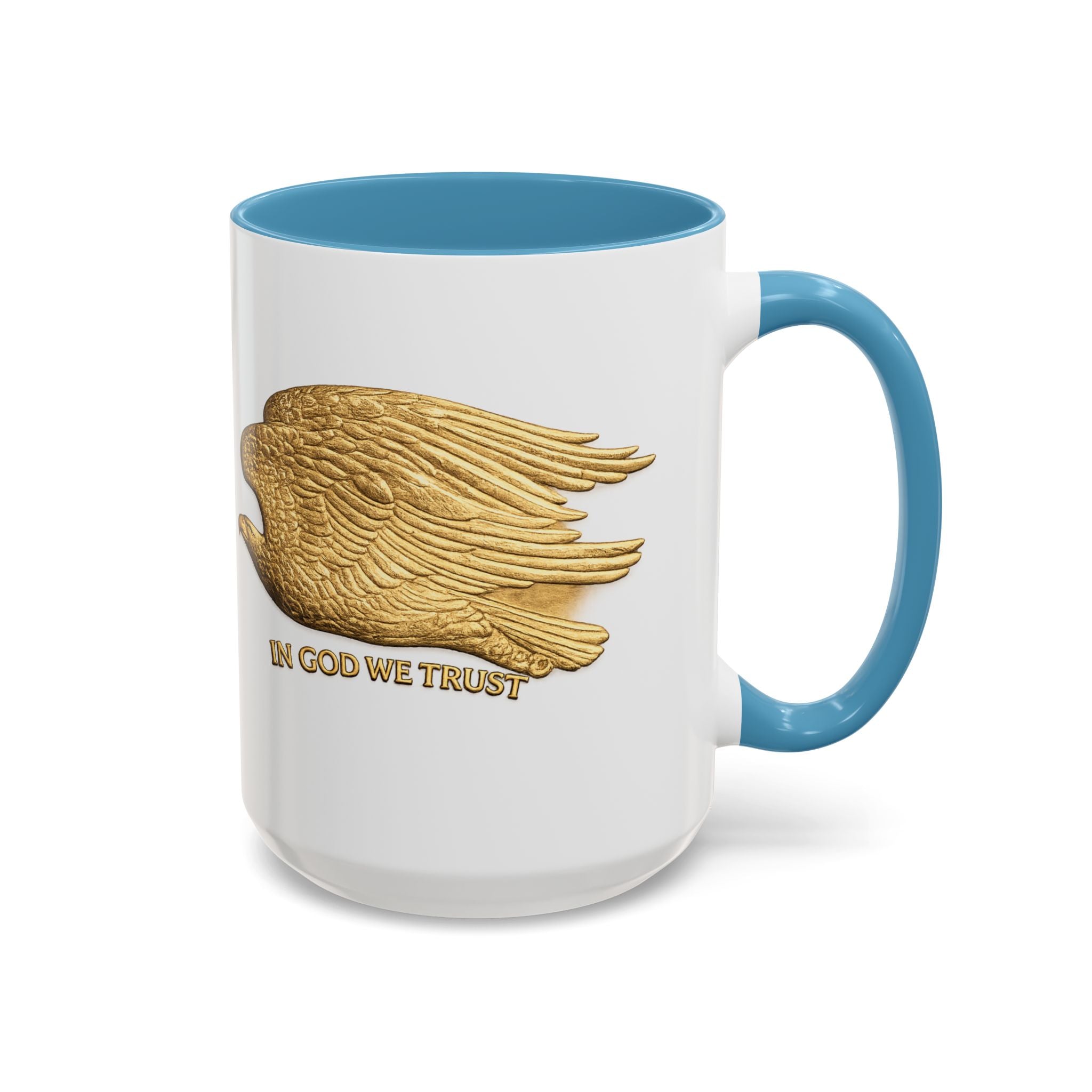 Gold Eagle "In God We Trust" Accent Coffee Mug