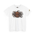 Graphic Tee — Fiery Pumpkin Demon Design (Halloween Horror Shirt)