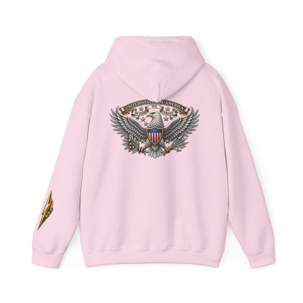 Patriotic Eagle Hoodie — American Shield Graphic Pullover