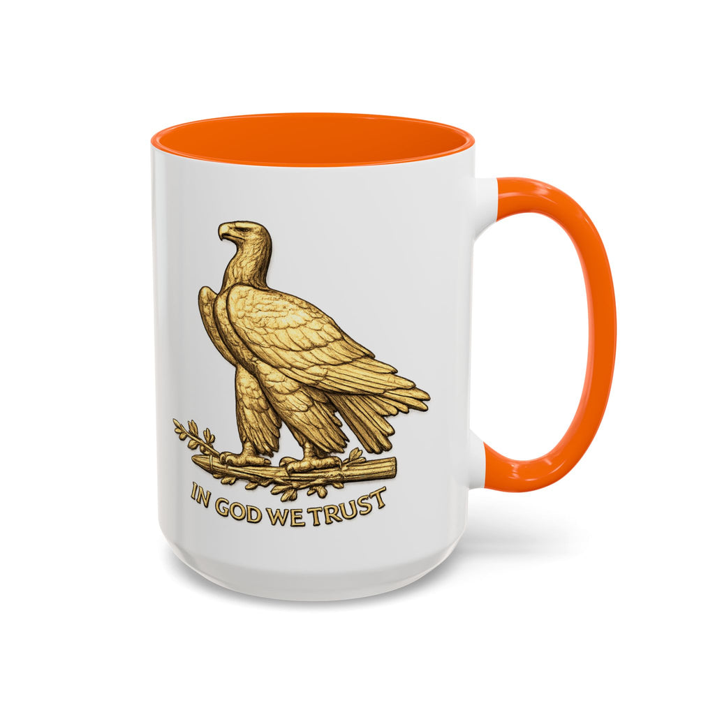 Gold Eagle "In God We Trust" Accent Coffee Mug