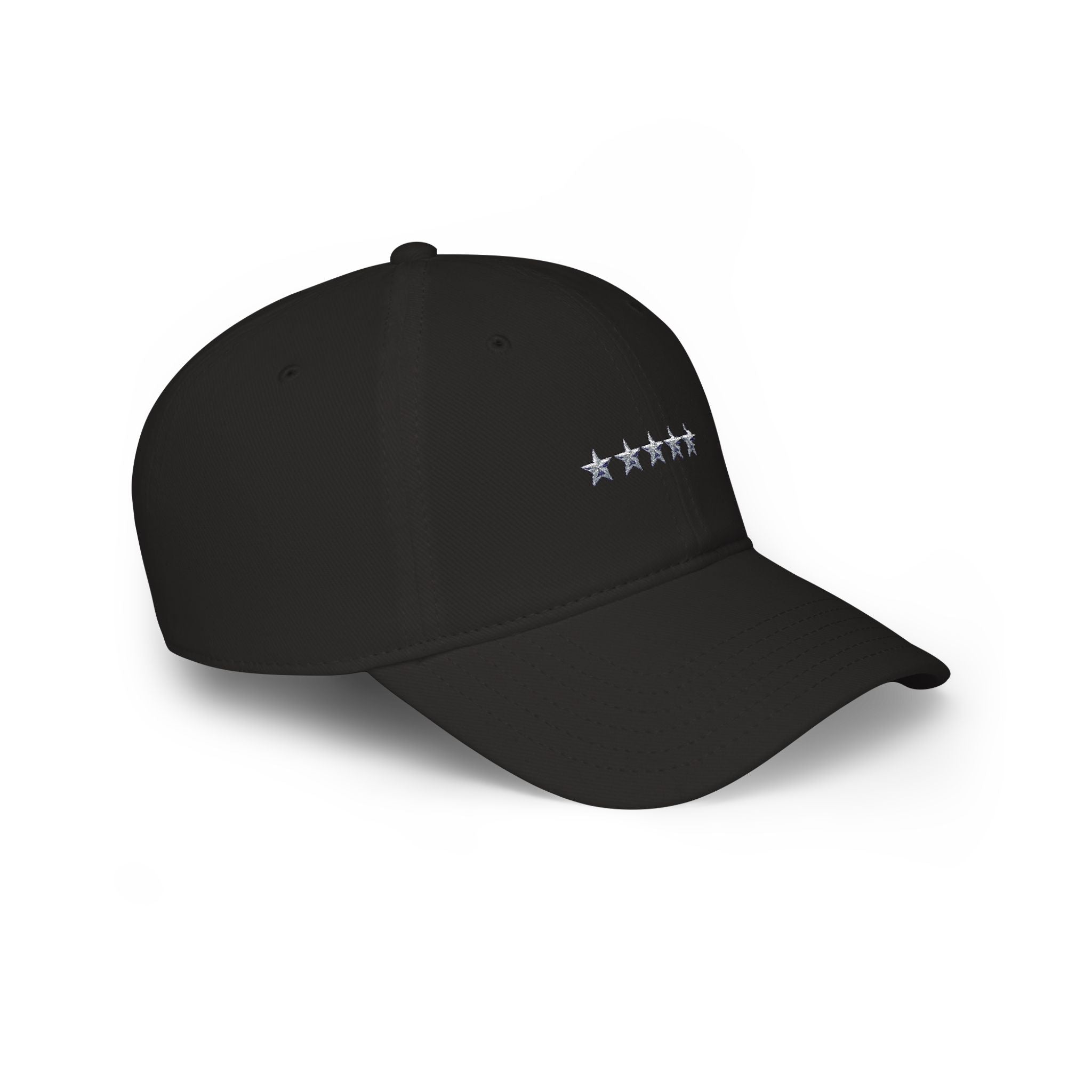 Low Profile Cap with Five Stars Embroidery – Patriotic Baseball Hat