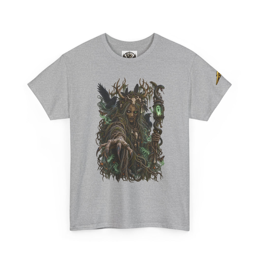 Forest Witch Graphic Tee — Dark Fantasy Nature Spirit T-Shirt