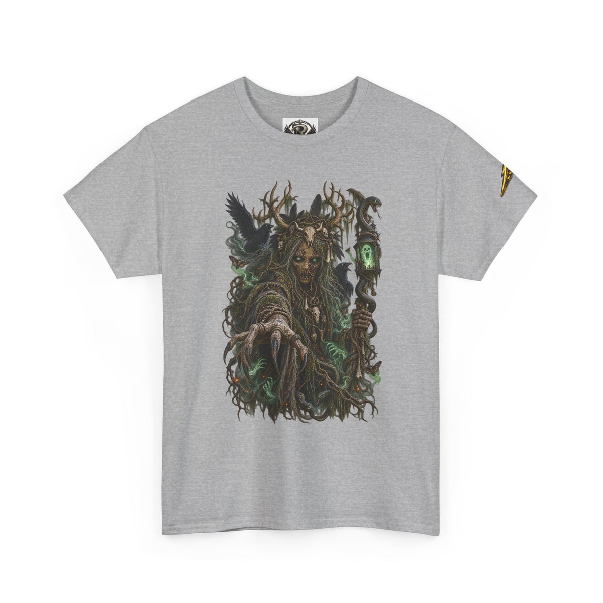 Forest Witch Graphic Tee — Dark Fantasy Nature Spirit T-Shirt