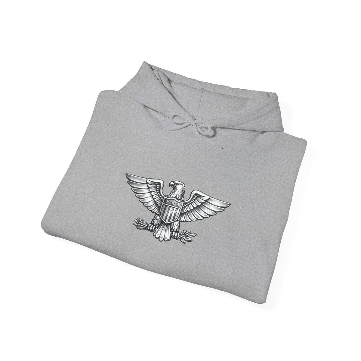 Eagle Emblem Hoodie — Classic Vintage Eagle Chest & Sleeve Graphic