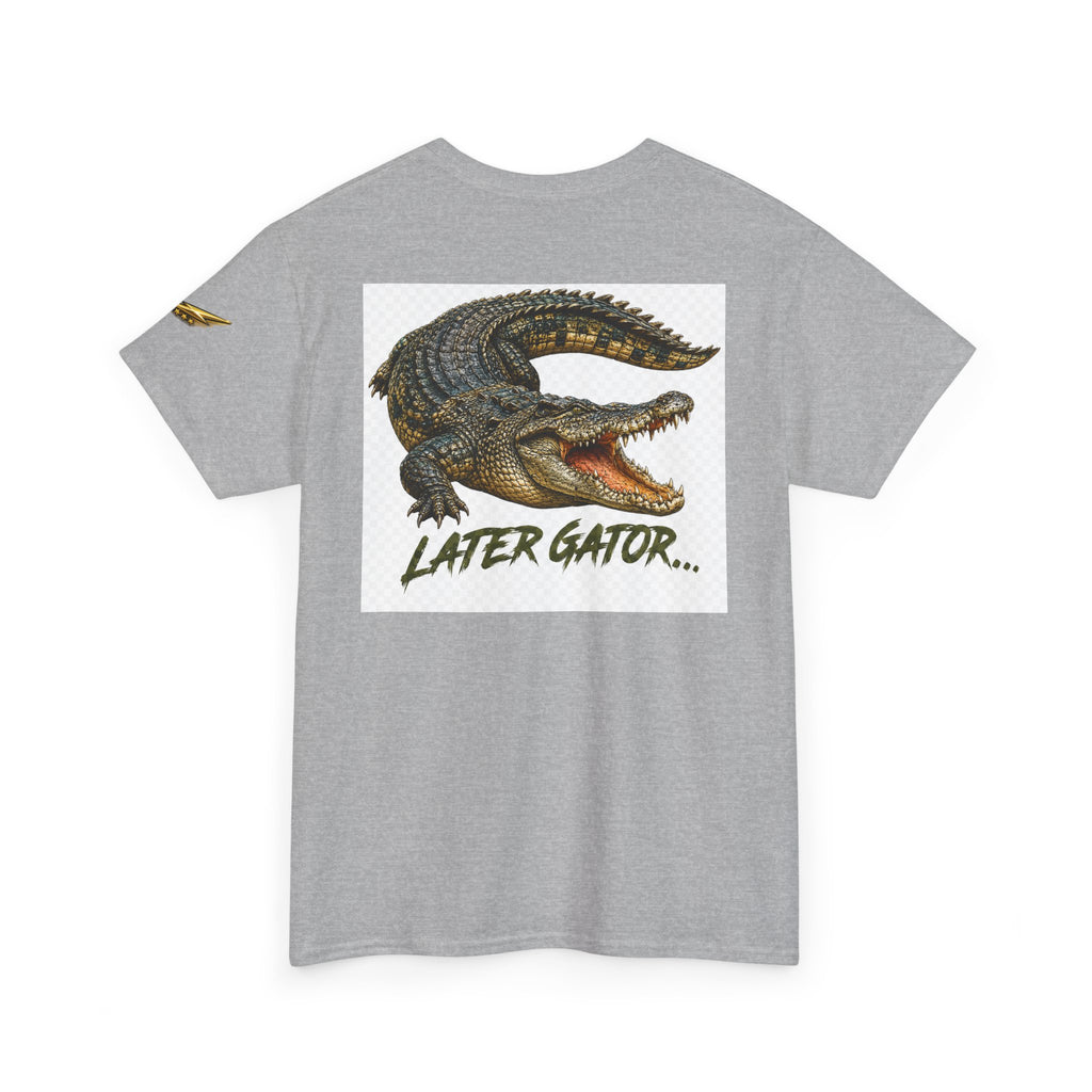 Alligator Graphic Tee — 'Later Gator' Casual Cotton T‑Shirt