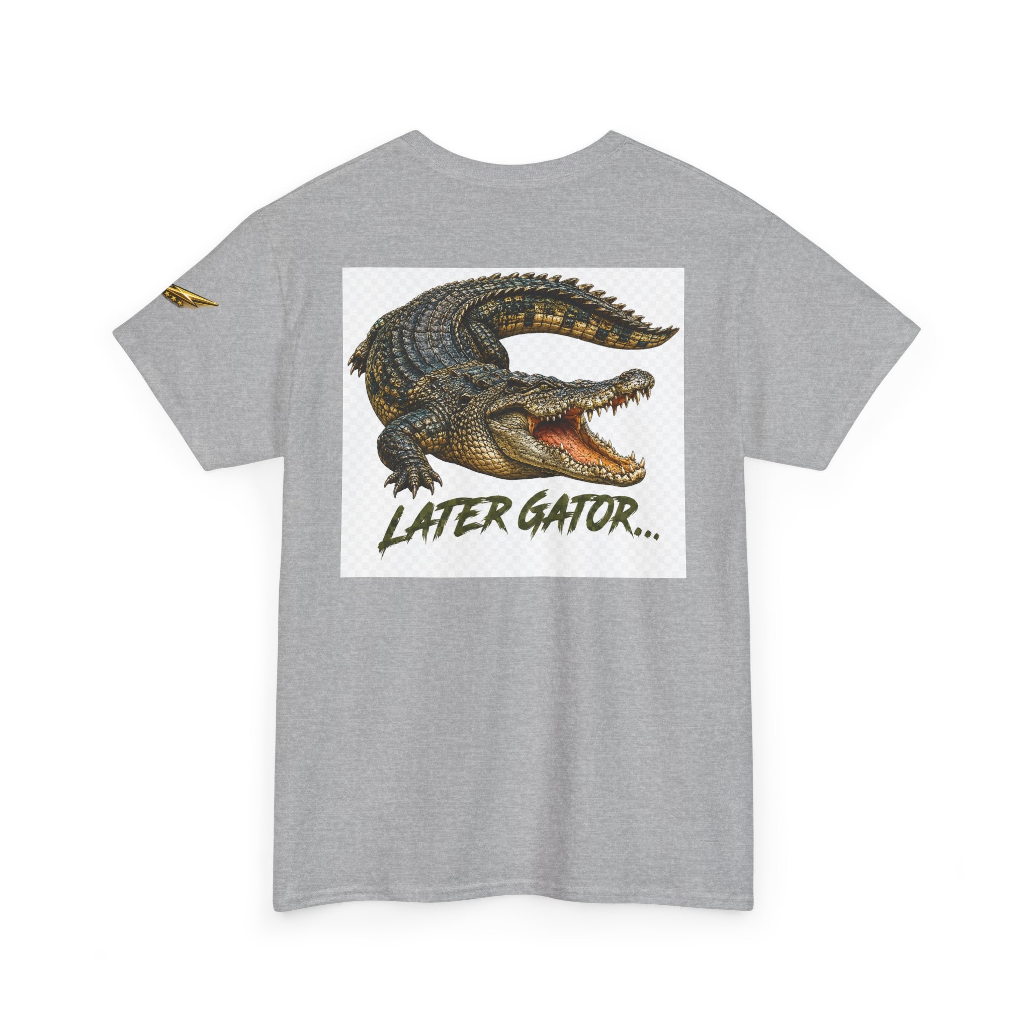 Alligator Graphic Tee — 'Later Gator' Casual Cotton T‑Shirt