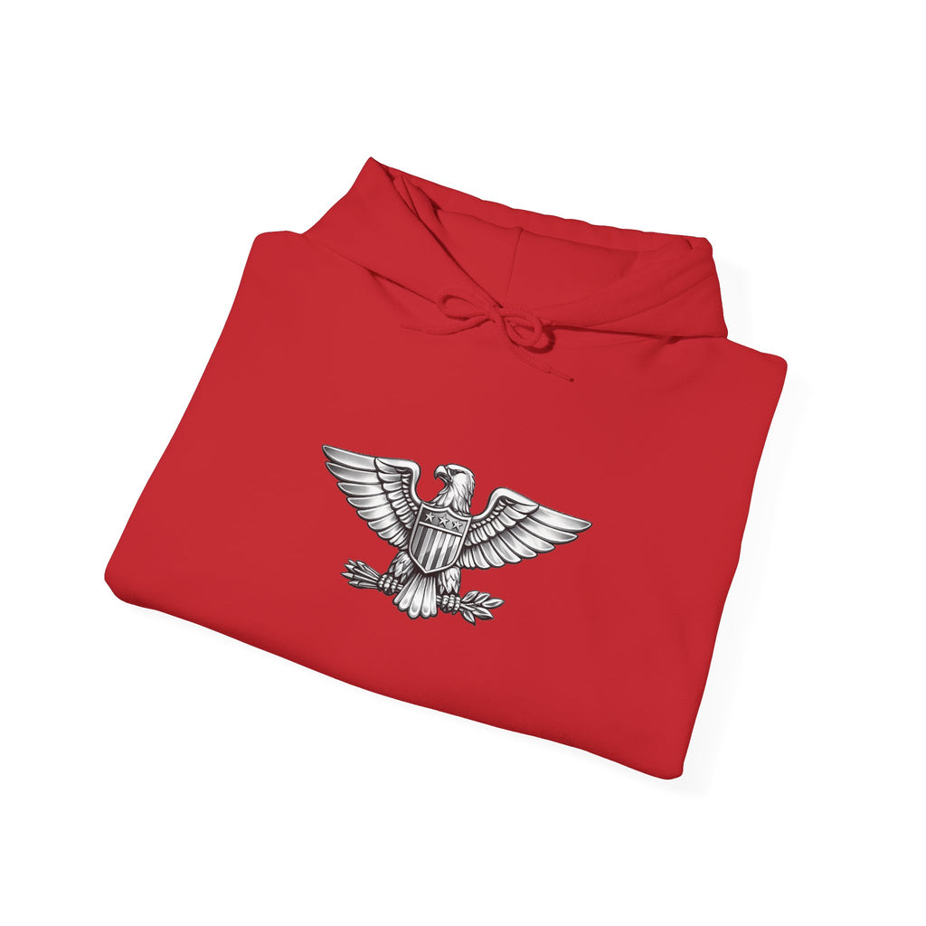 Eagle Emblem Hoodie — Classic Vintage Eagle Chest & Sleeve Graphic