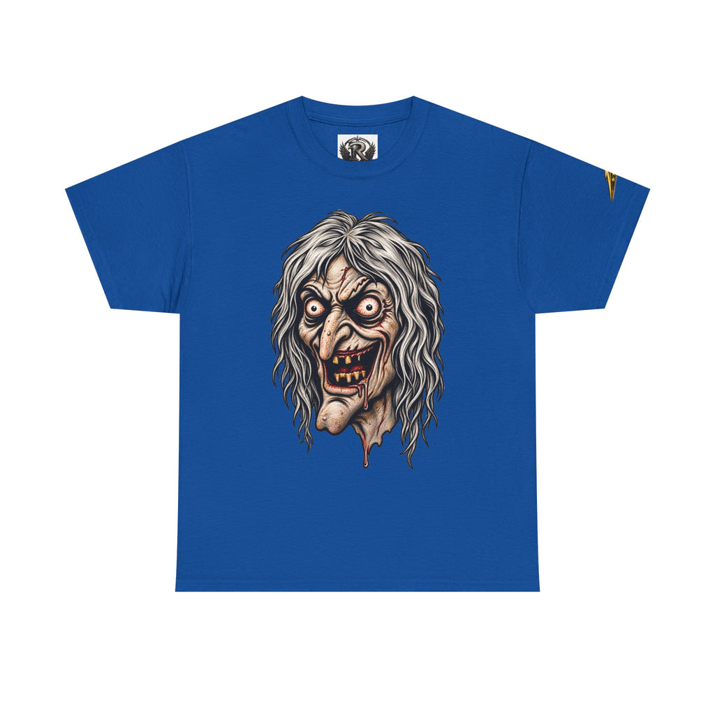 Horror Witch Face T‑Shirt — Creepy Vintage Monster Graphic Tee