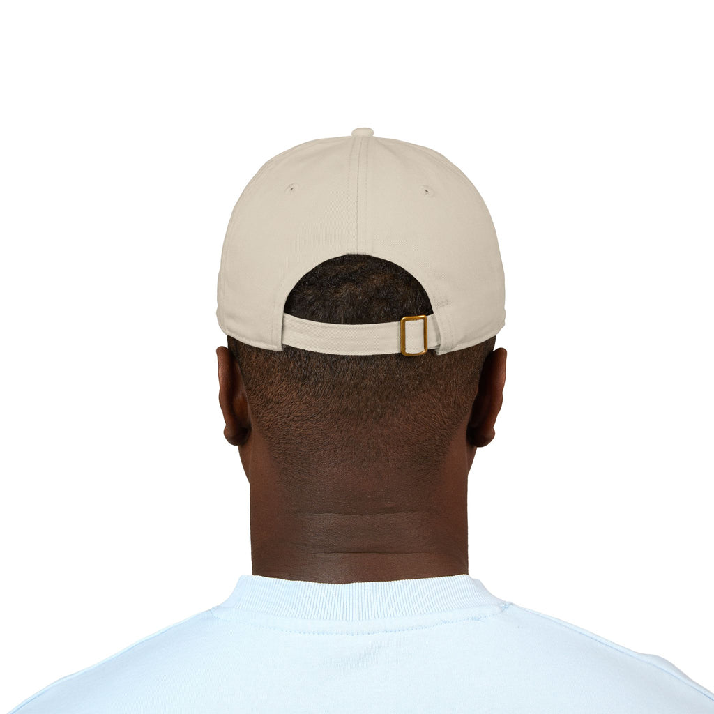 Embroidered Shield Baseball Cap – Organic Cotton, Vintage Crest Design
