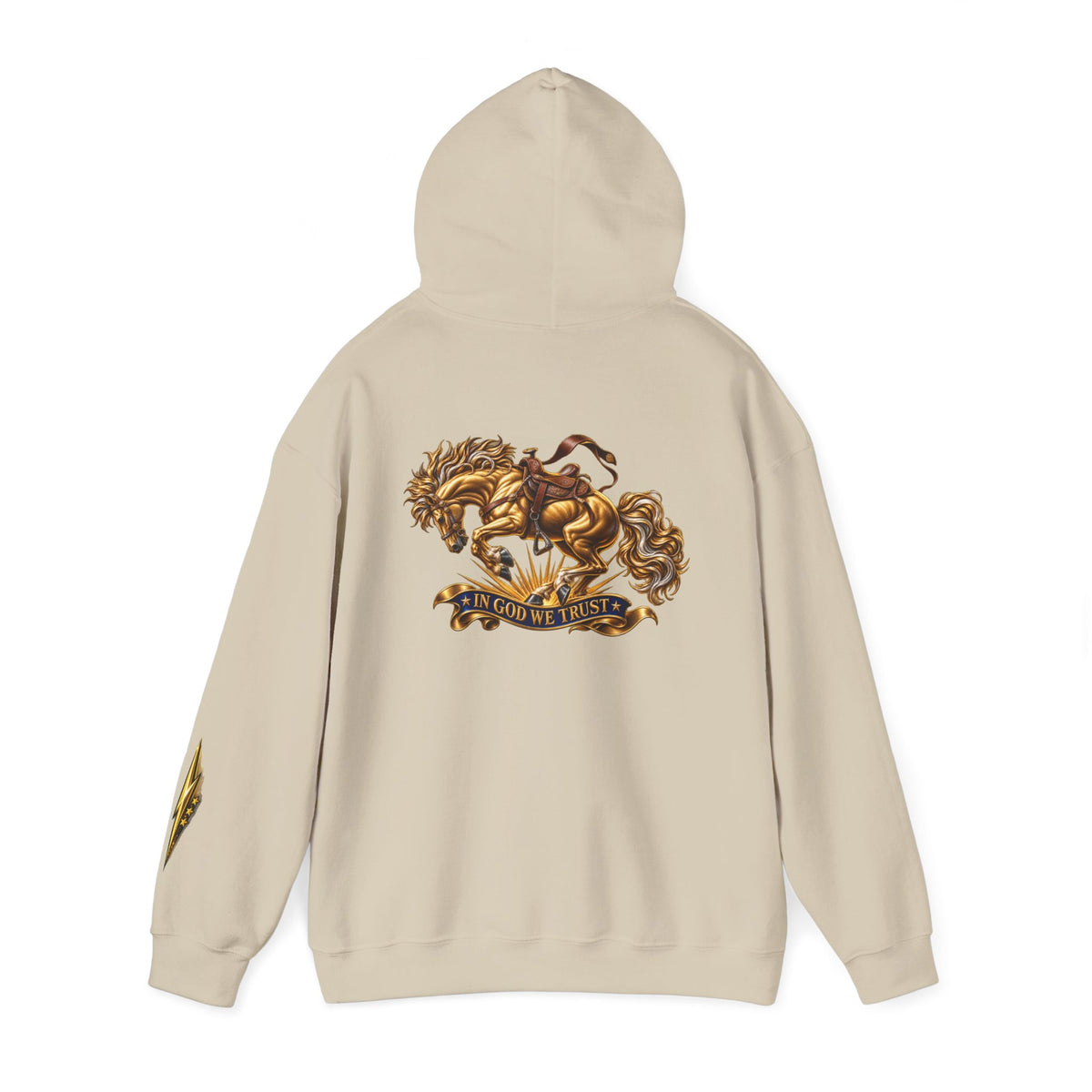 Golden Horse Hoodie — Regal Graphic Sweatshirt