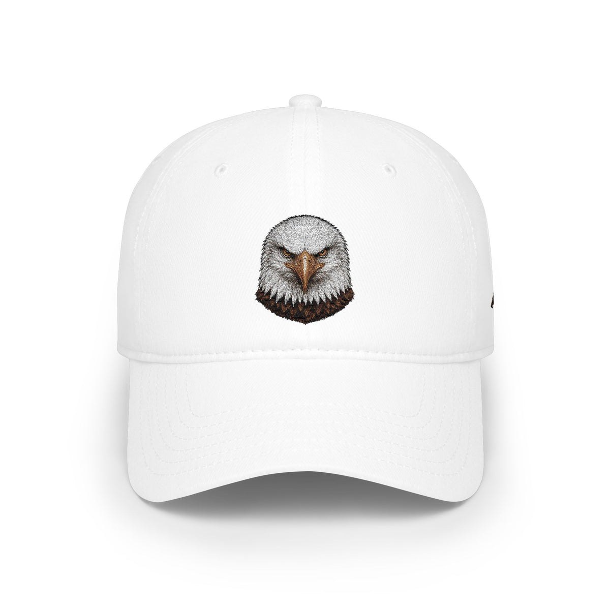 Eagle Head Embroidered Low-Profile Baseball Cap