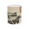 Vintage Airplane Ceramic Mug – Retro Airmail Pilot Coffee Cup (11oz, 15oz)