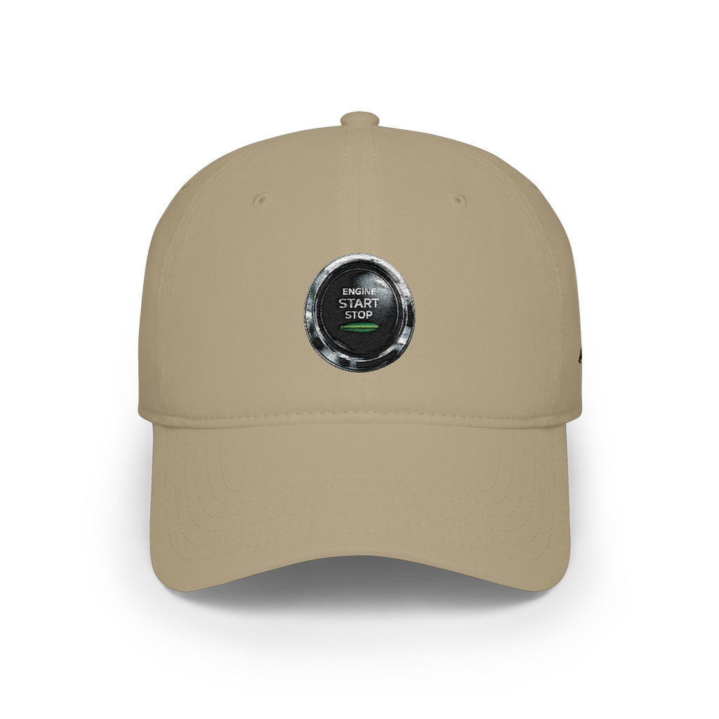 Low Profile Baseball Cap Start Stop— Casual Dad Hat