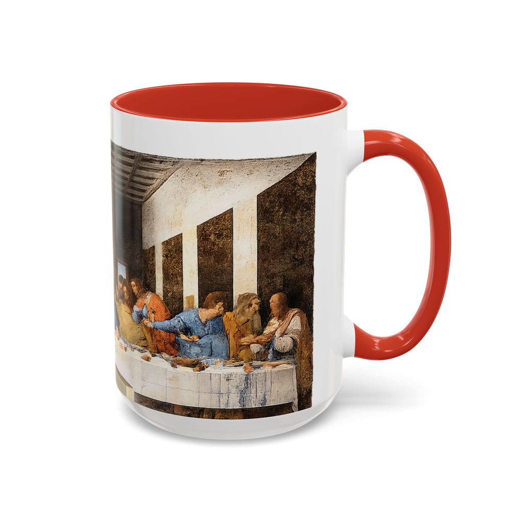 Last Supper Accent Coffee Mug — Religious Art Ceramic Coffee Cup (11/15oz)