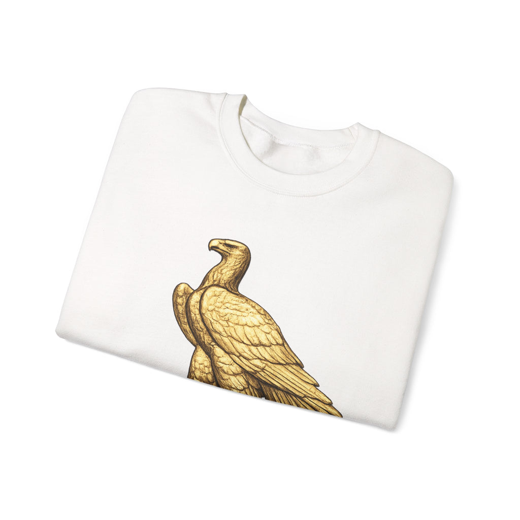 Crewneck Sweatshirt — Gold Eagle 'In God We Trust' Patriotic Pullover