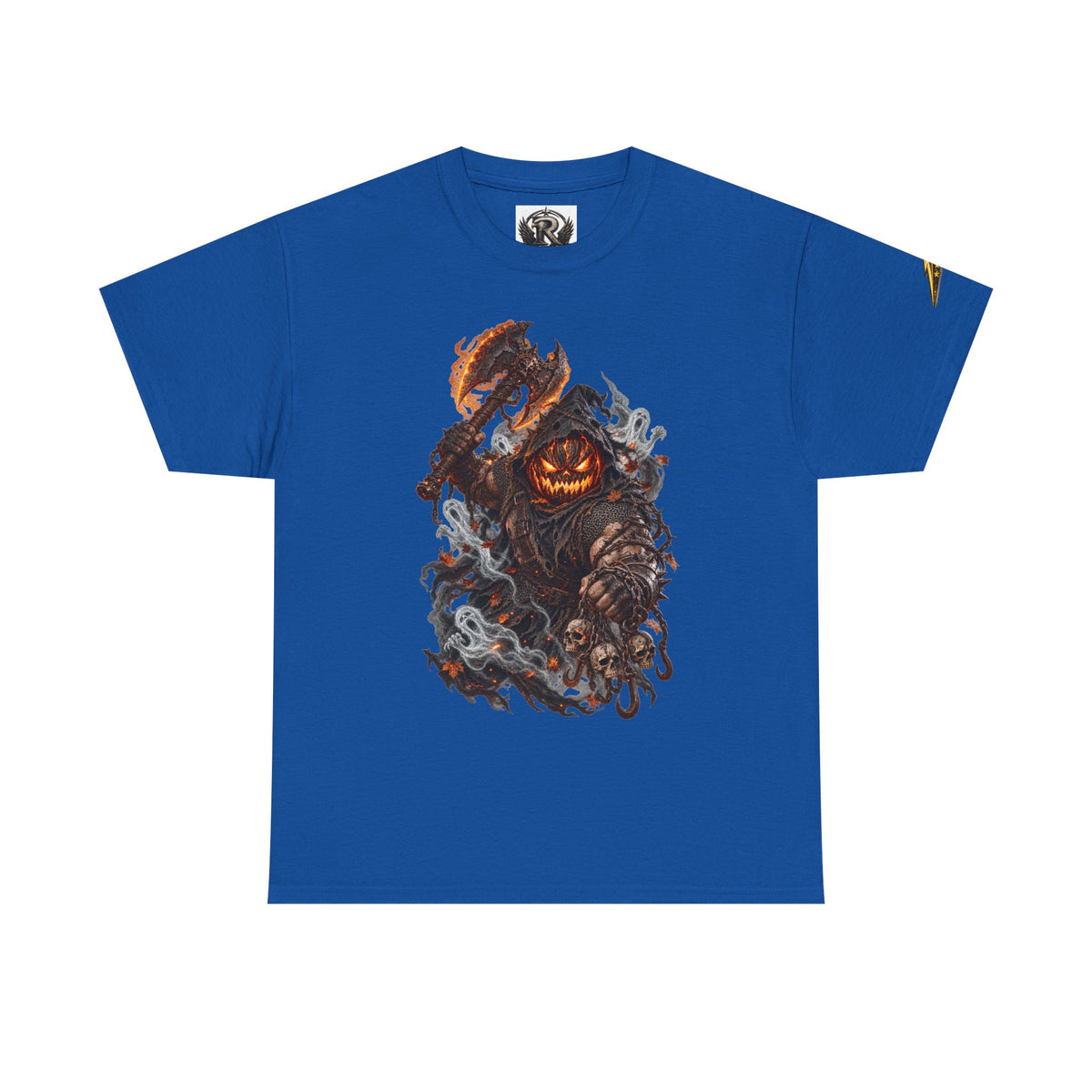 Pumpkin Scarecrow Tee — Spooky Halloween Jack-O'-Lantern Graphic T-Shirt