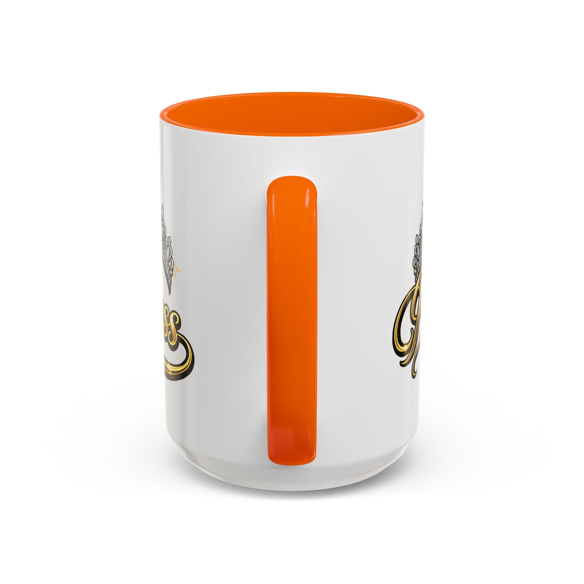 Princess Crown Accent Coffee Mug — Gold Script 11/15oz