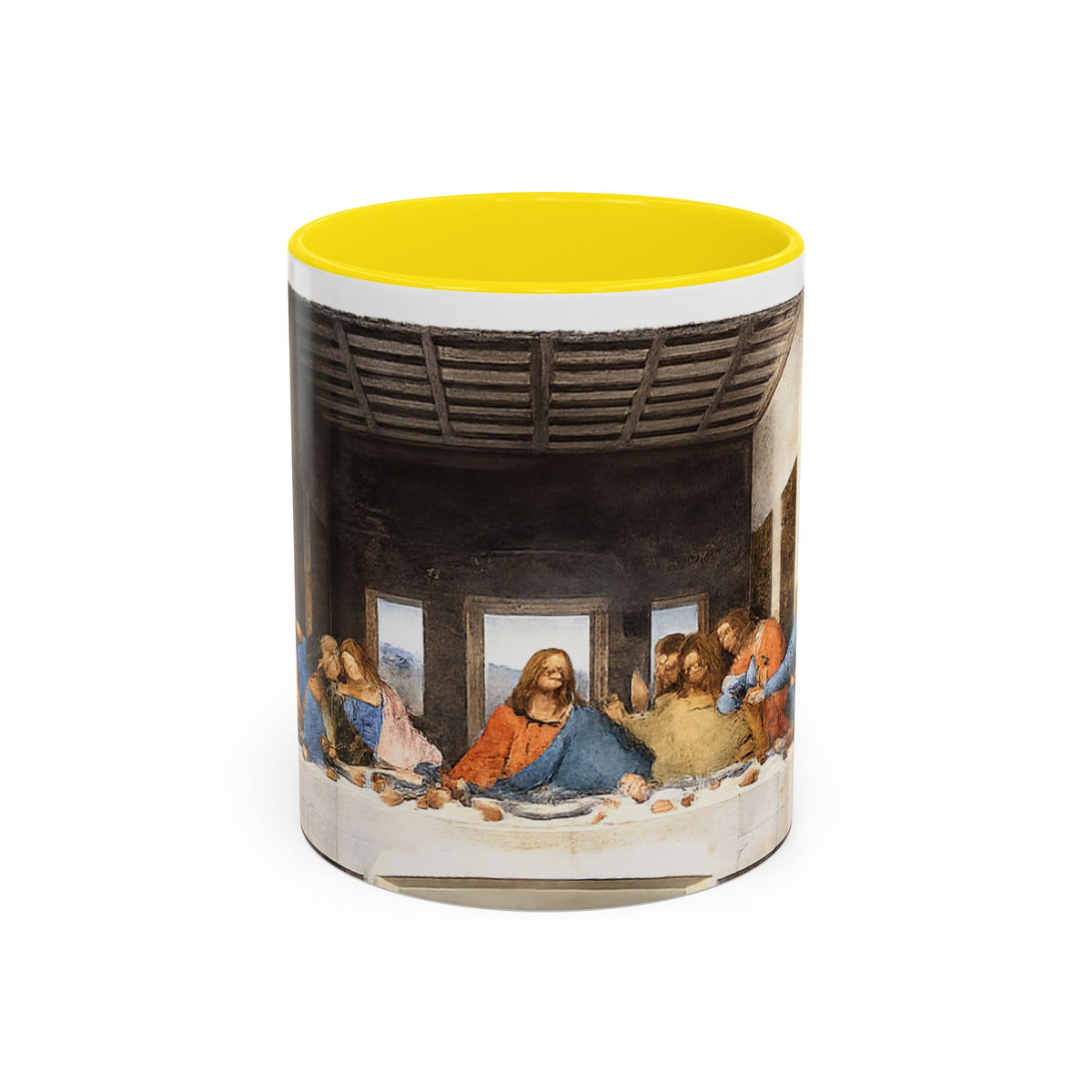 Last Supper Accent Coffee Mug — Religious Art Ceramic Coffee Cup (11/15oz)