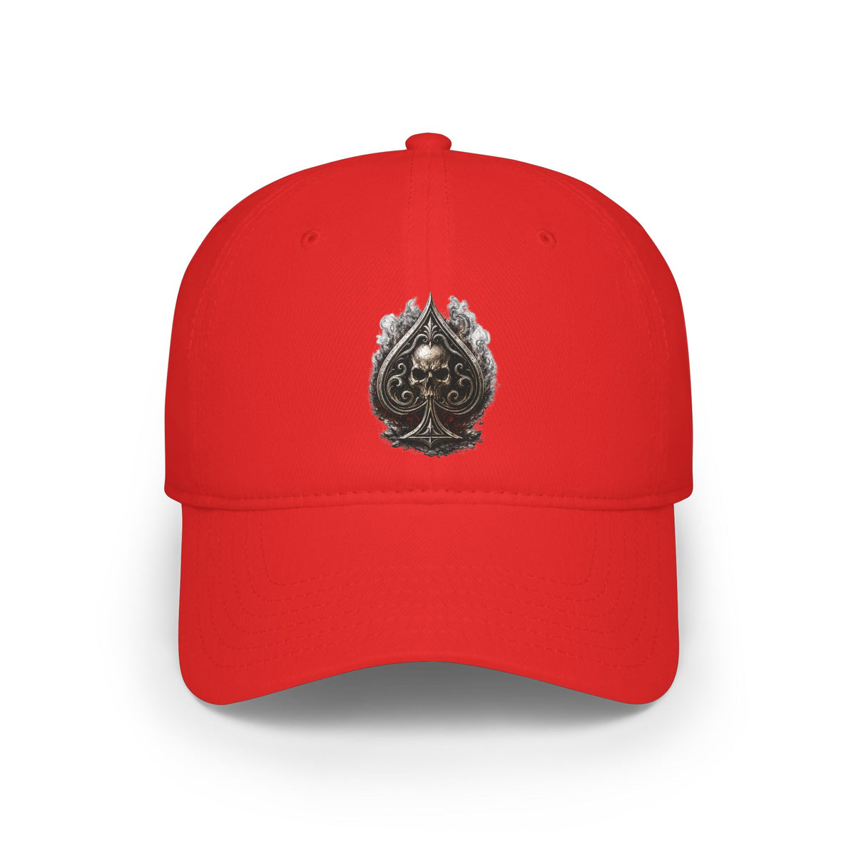 Skull Ace Embroidered Baseball Cap