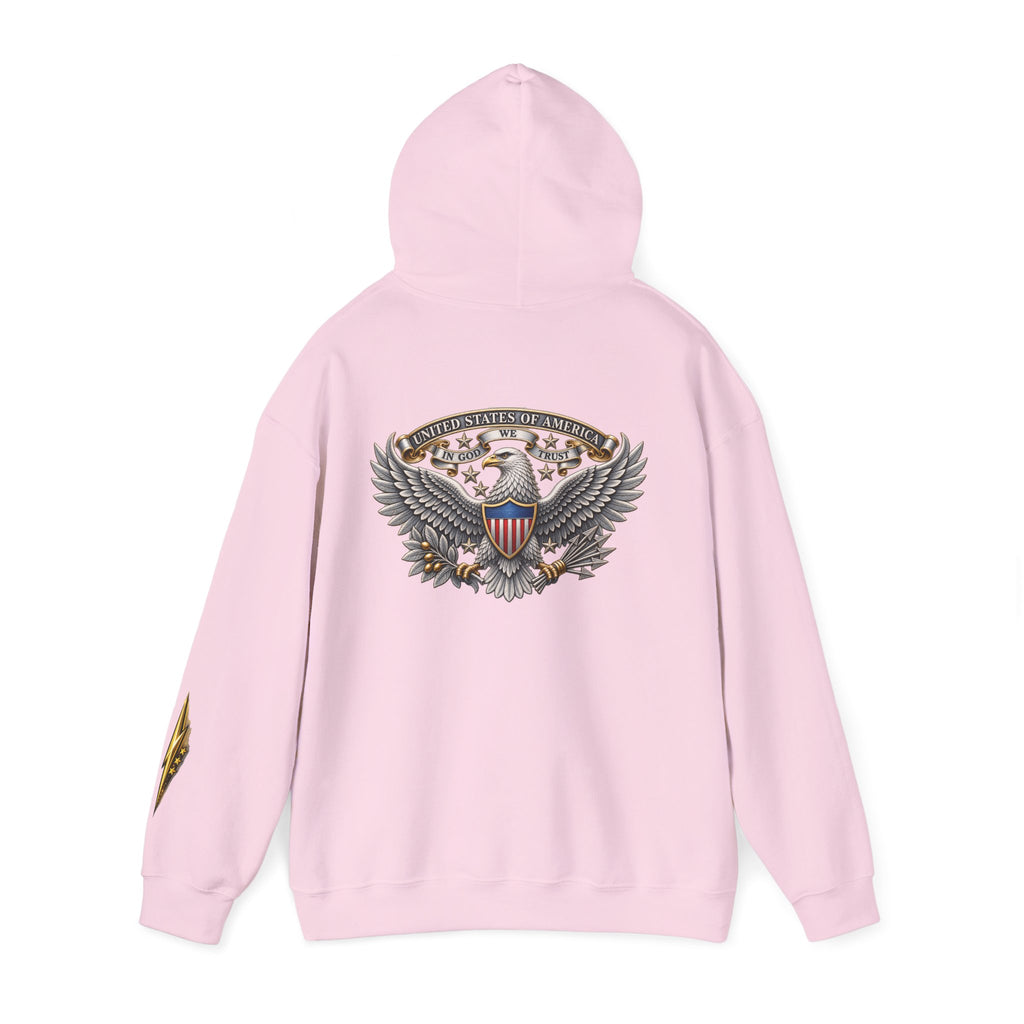 Patriotic Eagle Hoodie — American Shield Graphic Pullover