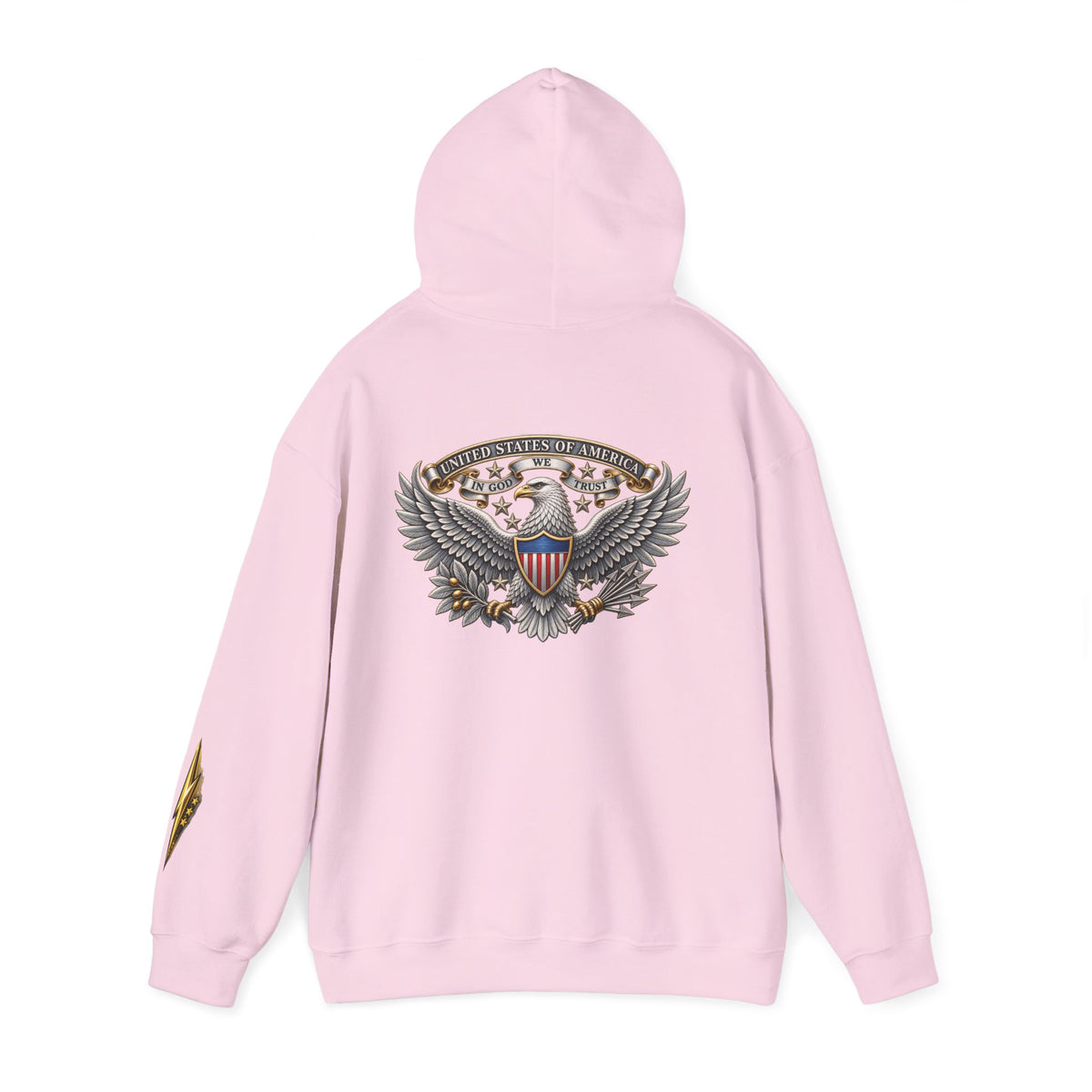 Patriotic Eagle Hoodie — American Shield Graphic Pullover