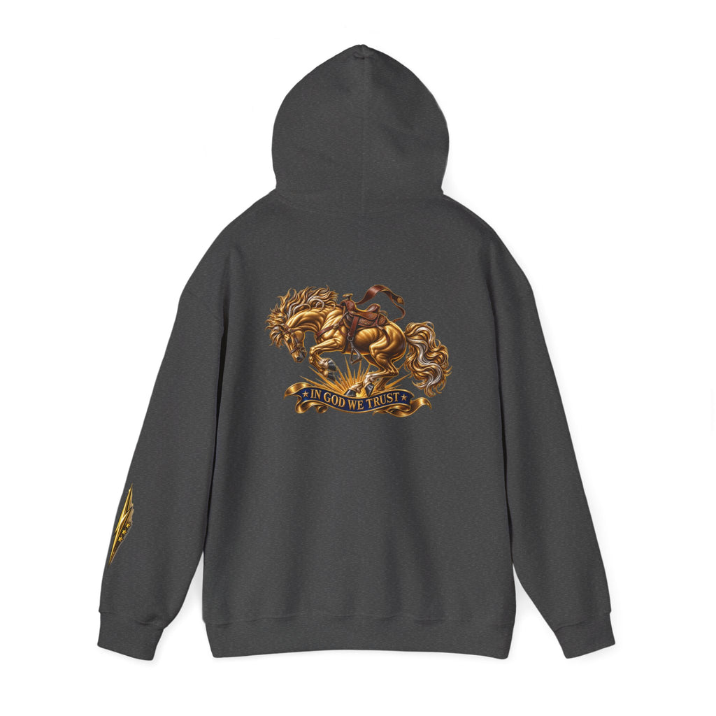 Golden Horse Hoodie — Regal Graphic Sweatshirt