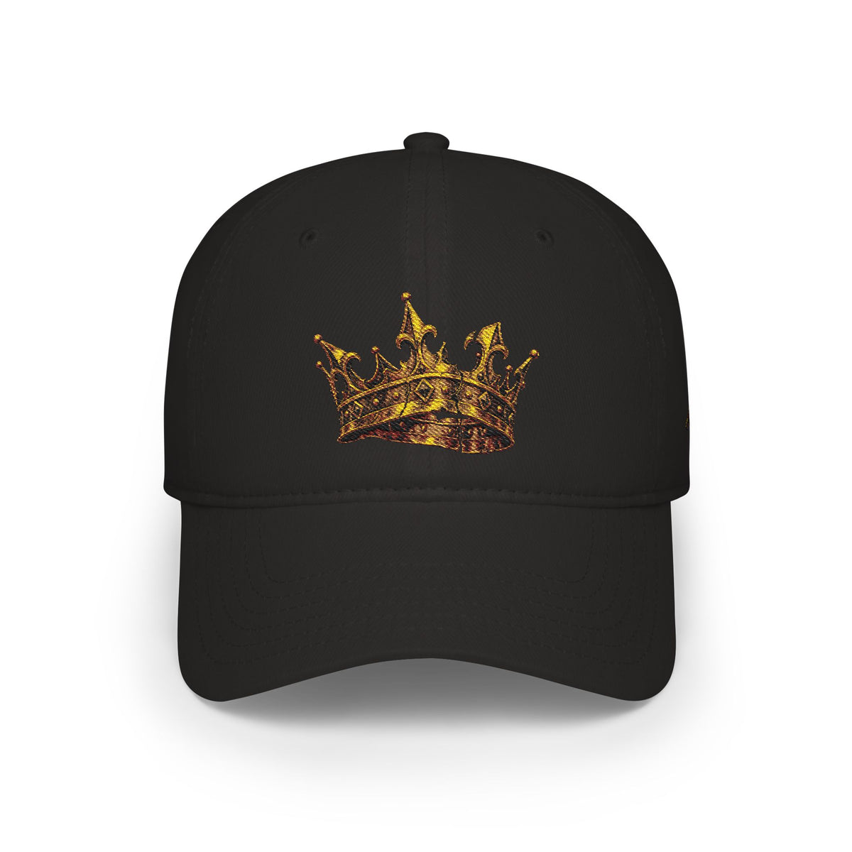 Gold Crown Low Profile Baseball Cap — Royal Streetwear Hat