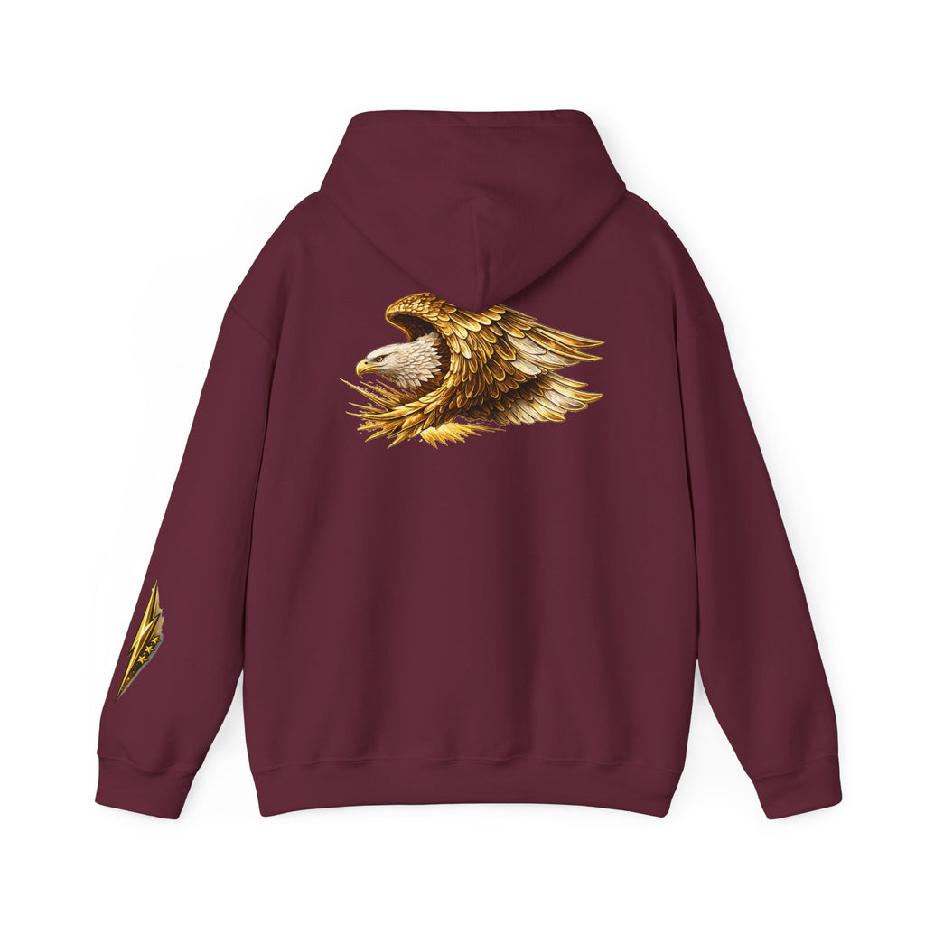 Eagle Wings Hoodie — Golden Bald Eagle Graphic Pullover