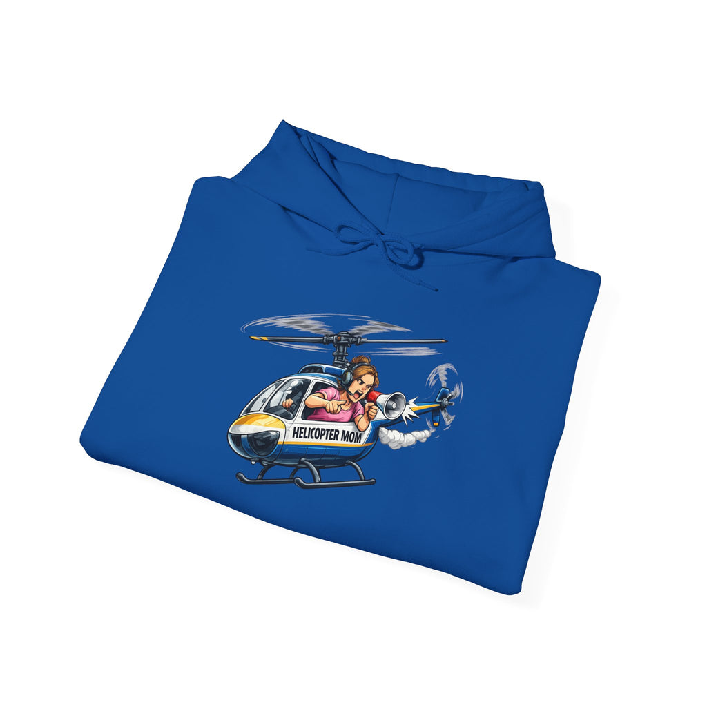 Helicopter Rescue Graphic Hoodie — Vintage Pilot Cartoon Sweatshirt