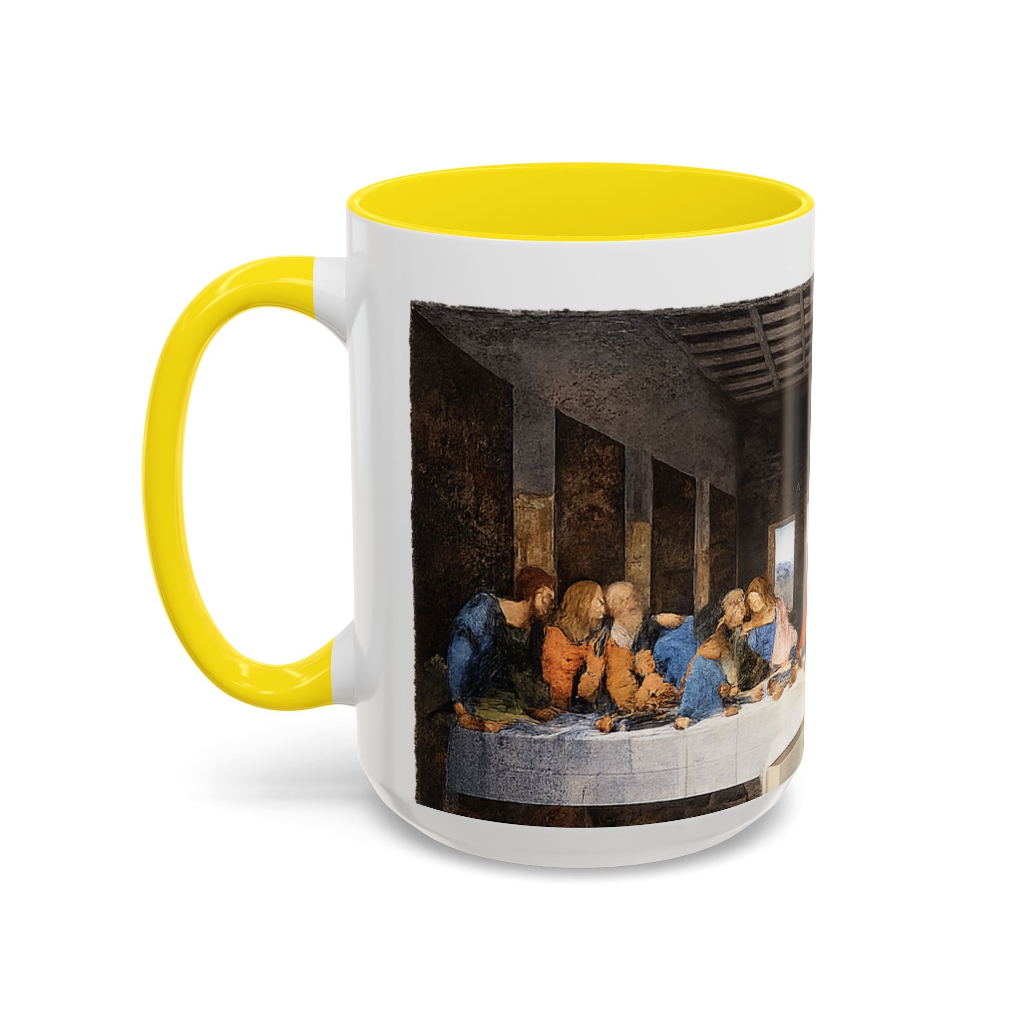 Last Supper Accent Coffee Mug — Religious Art Ceramic Coffee Cup (11/15oz)