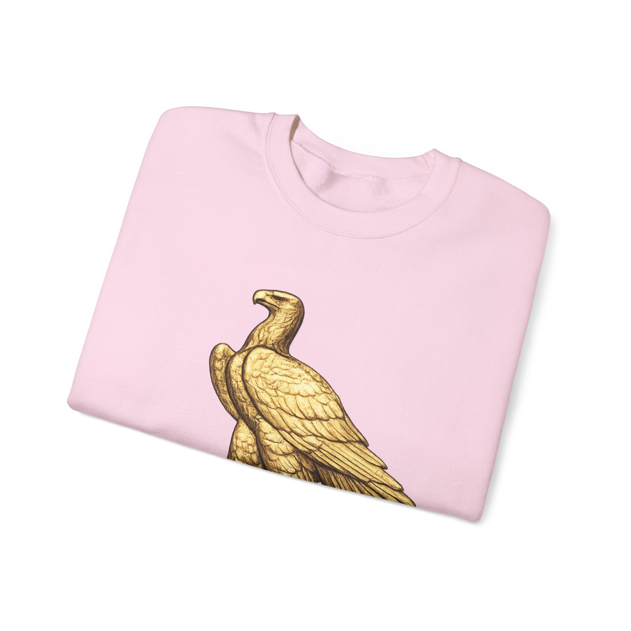 Crewneck Sweatshirt — Gold Eagle 'In God We Trust' Patriotic Pullover