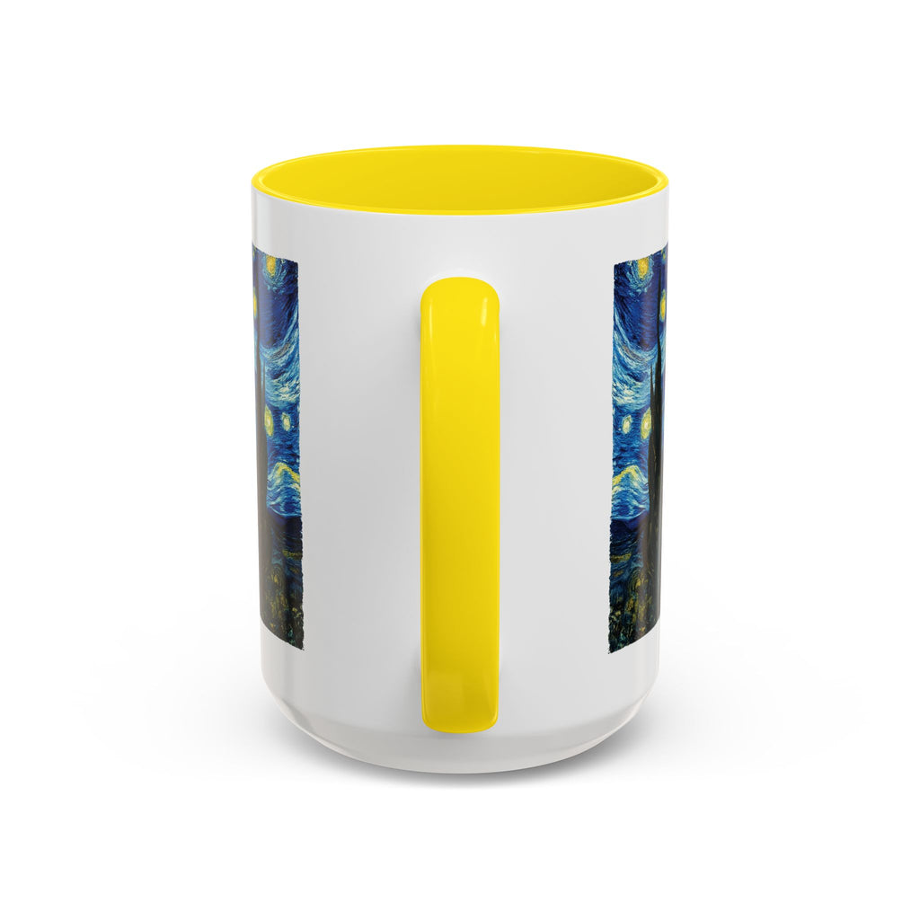 Starry Night Accent Coffee Mug — Van Gogh Style Night Sky Coffee Cup (11/15oz)