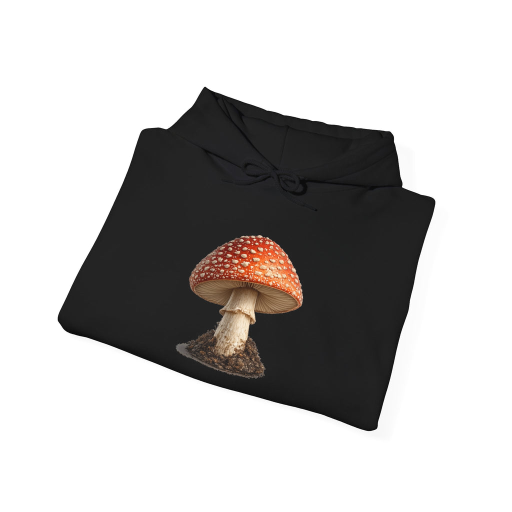 Mushroom Hoodie — Vintage Fly Agaric Fungi Graphic Pullover