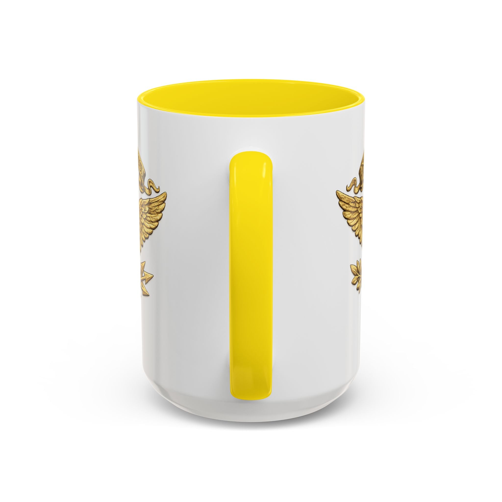Gold Eagle 'In God We Trust' Accent Coffee Mug — Patriotic 11/15oz