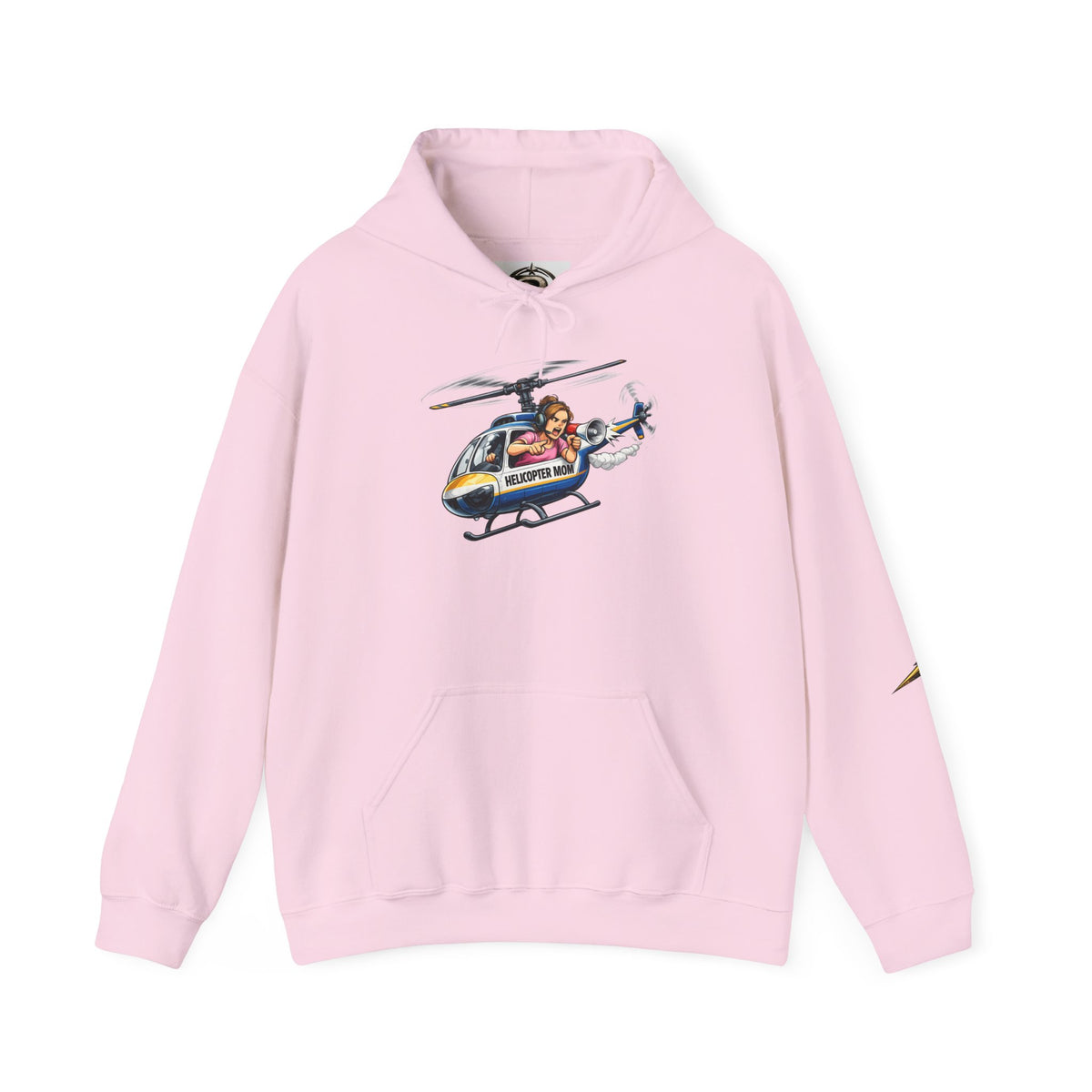 Helicopter Rescue Graphic Hoodie — Vintage Pilot Cartoon Sweatshirt
