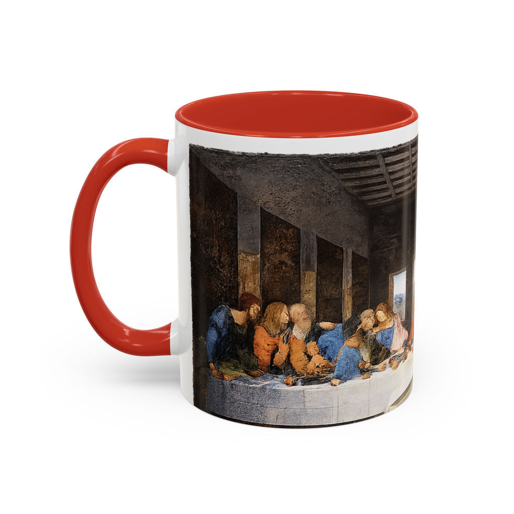 Last Supper Accent Coffee Mug — Religious Art Ceramic Coffee Cup (11/15oz)