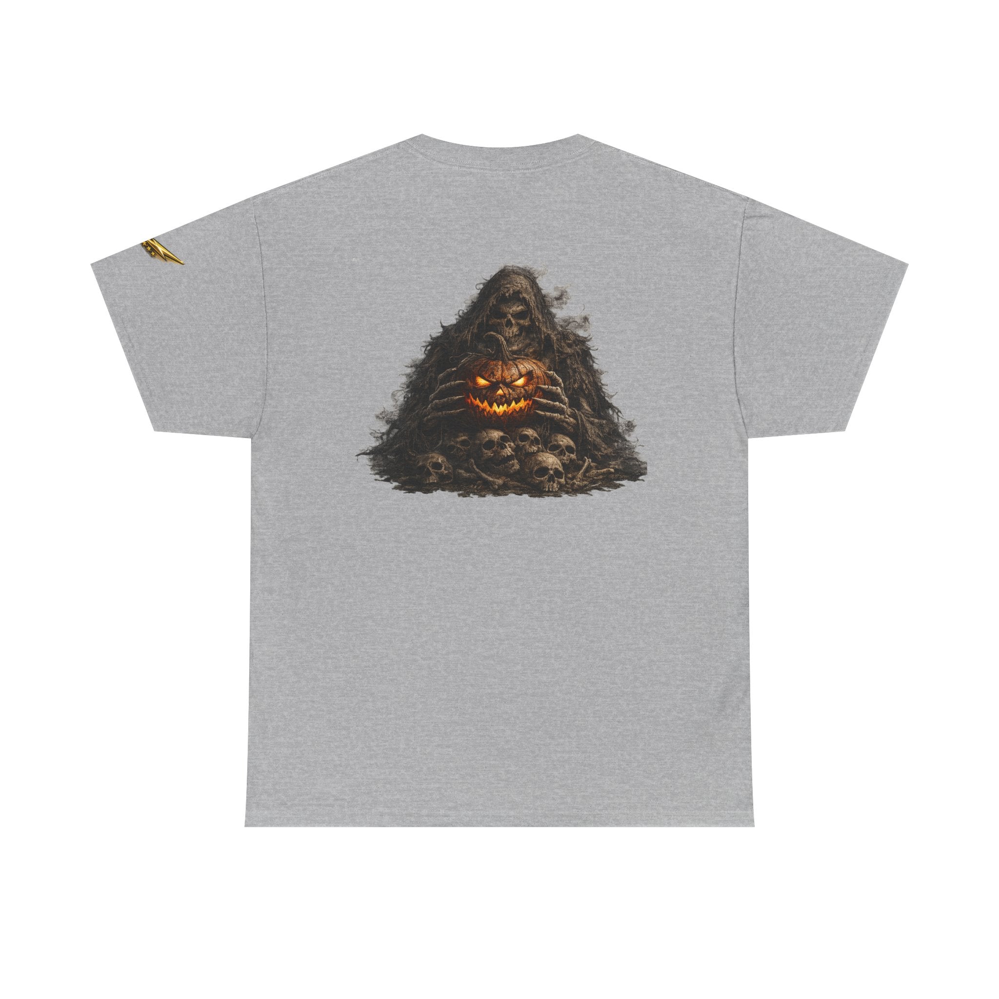 Halloween Pumpkin Pile T-Shirt — Spooky Jack-O'-Lantern Pile Graphic Tee