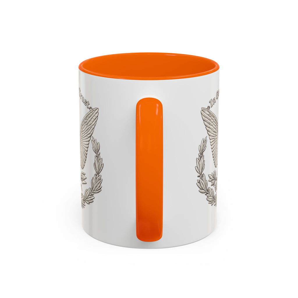 Eagle Emblem Coffee Mug — "In God We Trust" Accent Ceramic Mug (11/15oz)