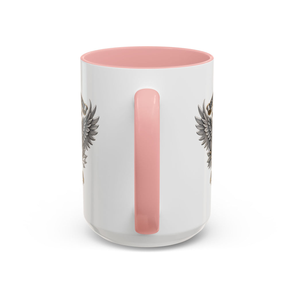 Eagle Shield Accent Coffee Mug — Patriotic "In God We Trust" Design