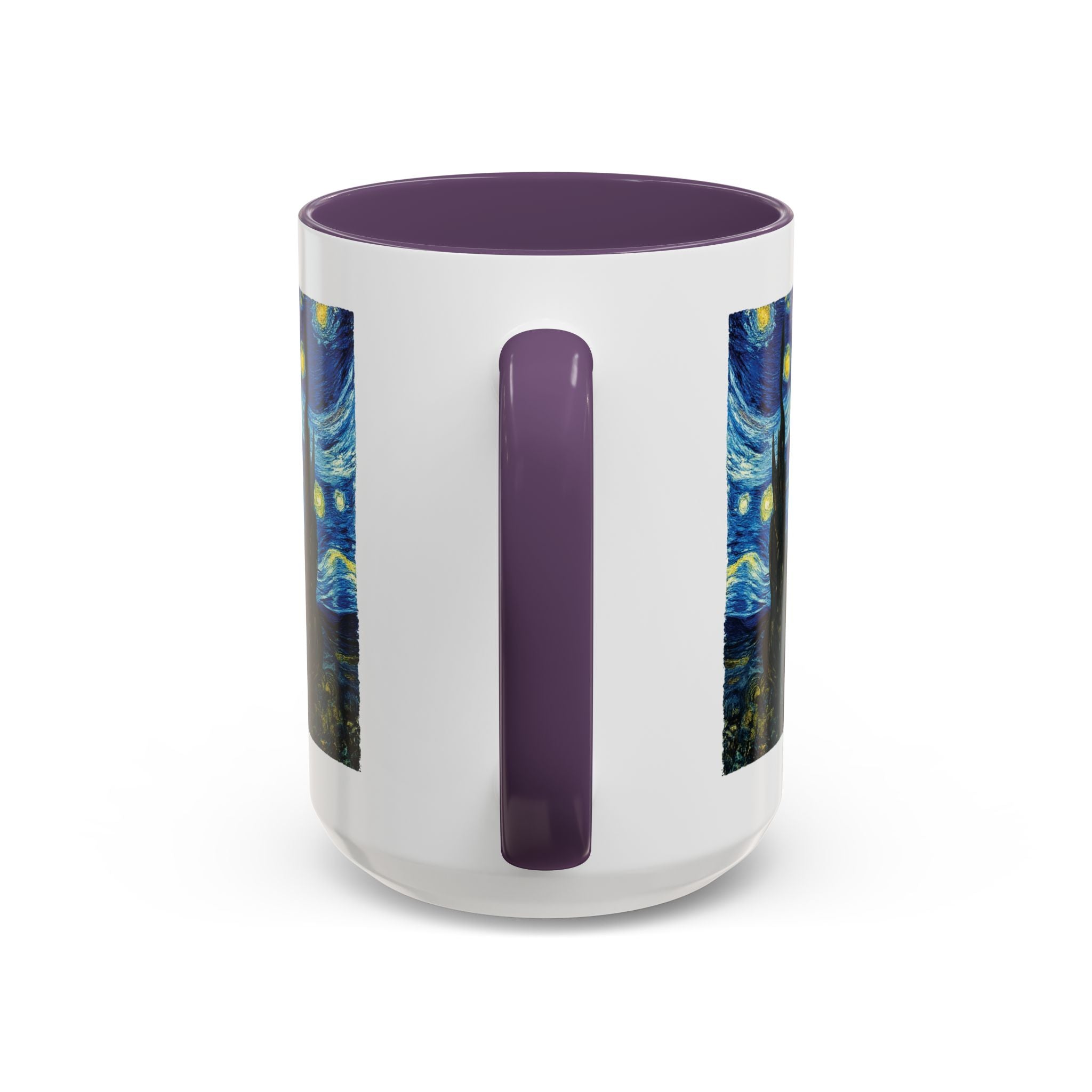Starry Night Accent Coffee Mug — Van Gogh Style Night Sky Coffee Cup (11/15oz)